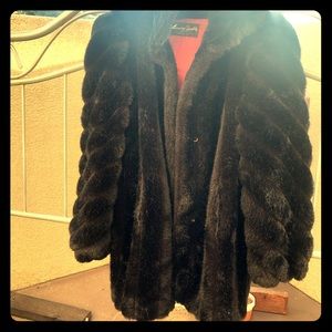 Faux fur coat perfect condition
